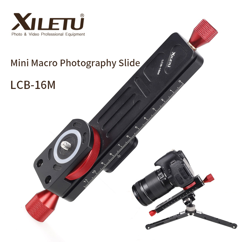 Camera Slider Rail - XILETU LCB-16M Mini Fotografi Makro Rel
