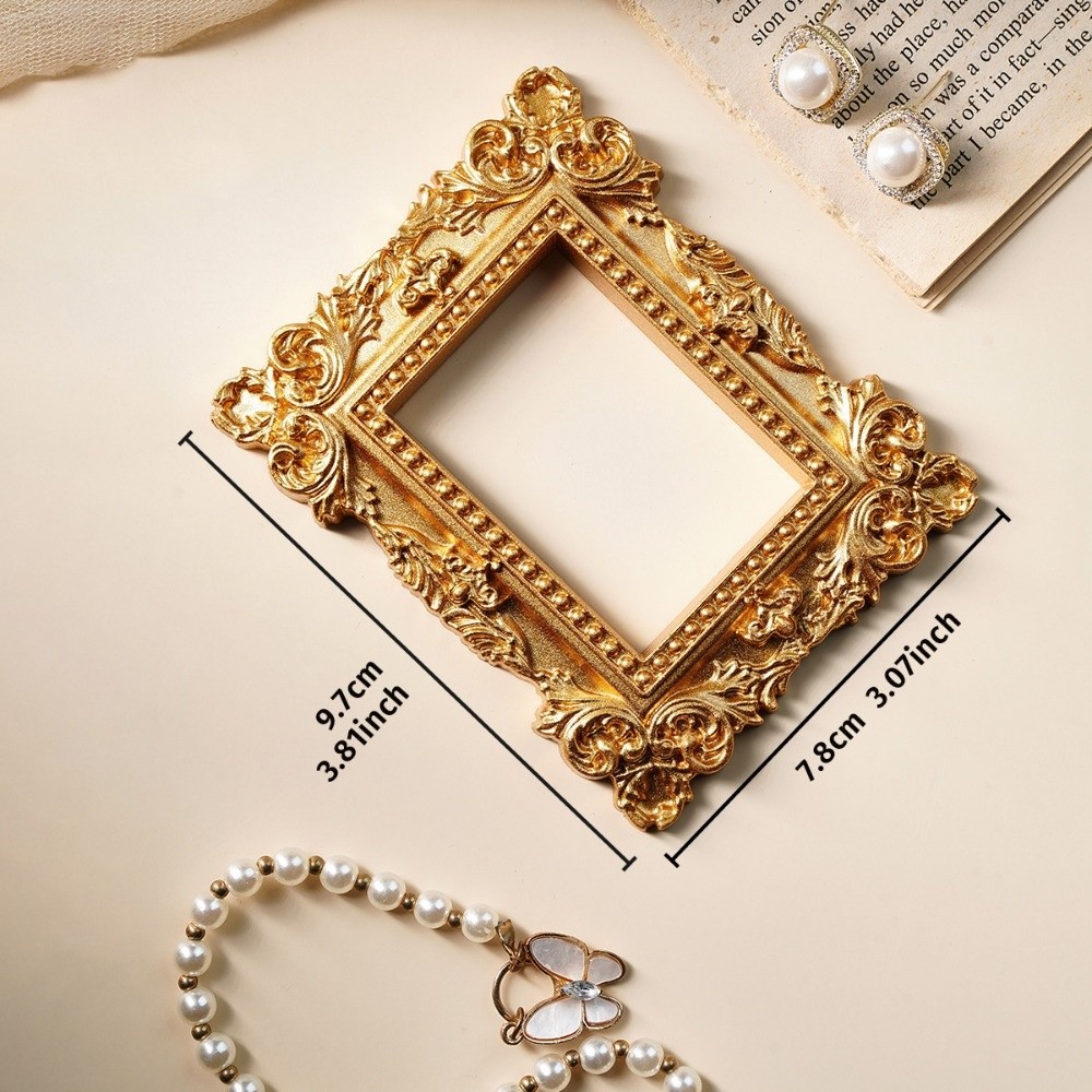 Photography Vintage - Bingkai Kotak Bayangan Emas Vintage DIY,