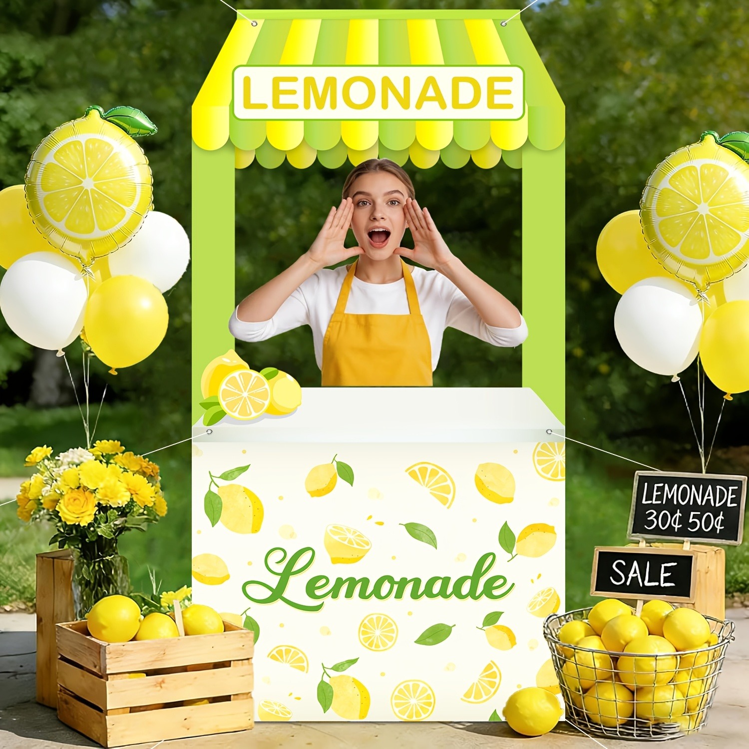 Photography Website - Latar Belakang Stan Lemonade Musim Panas,