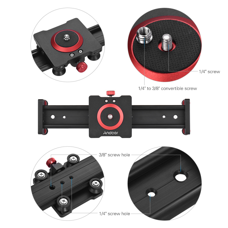 Andoer kamera DSLR, dudukan pe - Camera Slider Rail ulasan dan harga