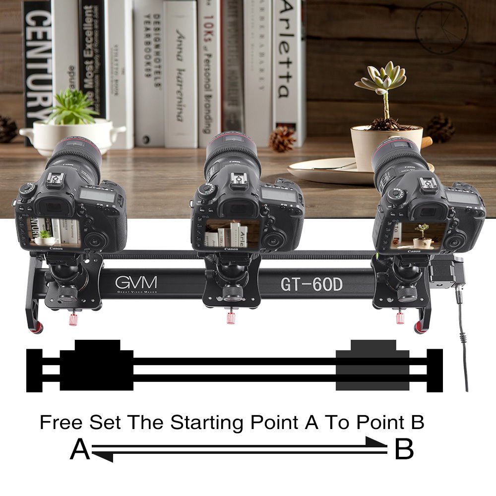 GVM GT-60D 27 Inci Kamera Berm - Camera Slider Rail ulasan dan harga