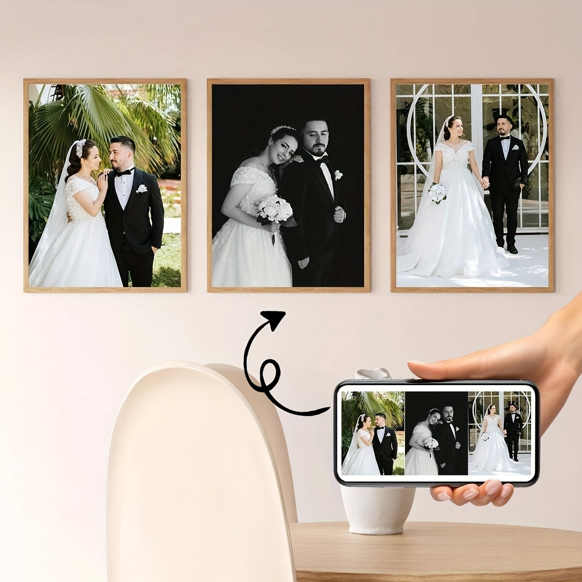 3pcs/set Poster Kanvas Persegi - Photography Object ulasan dan harga