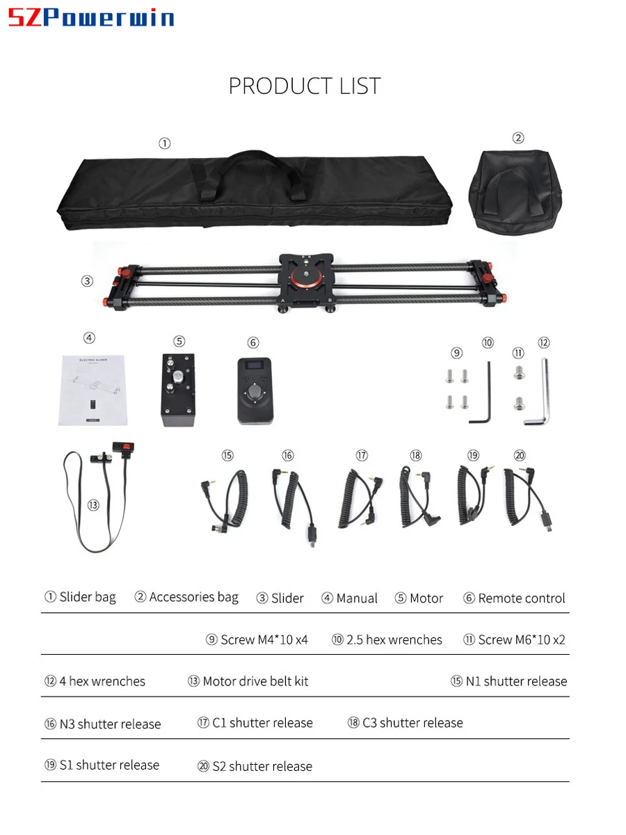 SZPowerwin 80CM Slider Kamera  - Camera Slider Rail ulasan dan harga