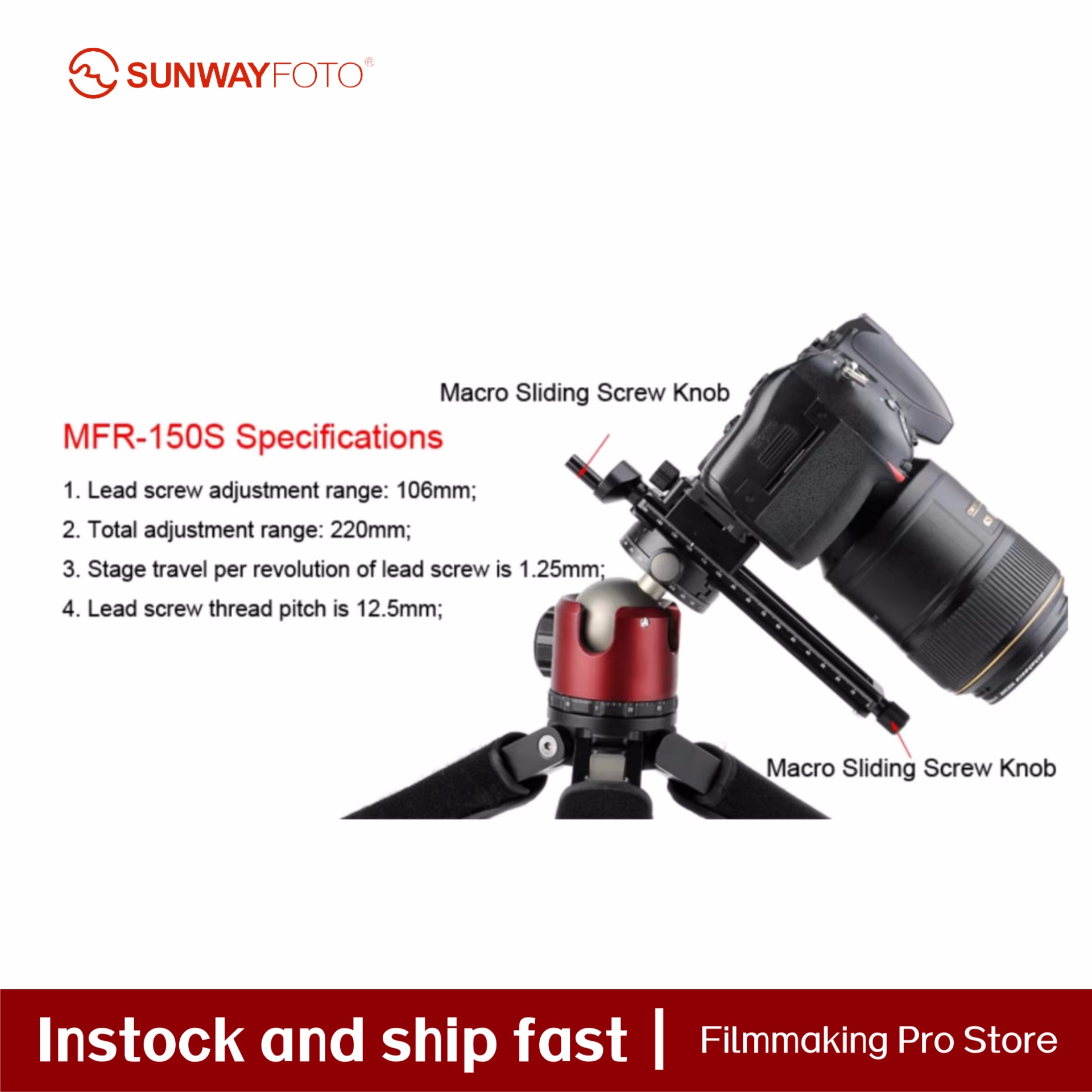 Aksesoris Kamera SUNWAYFOTO, K - Camera Slider Rail ulasan dan harga