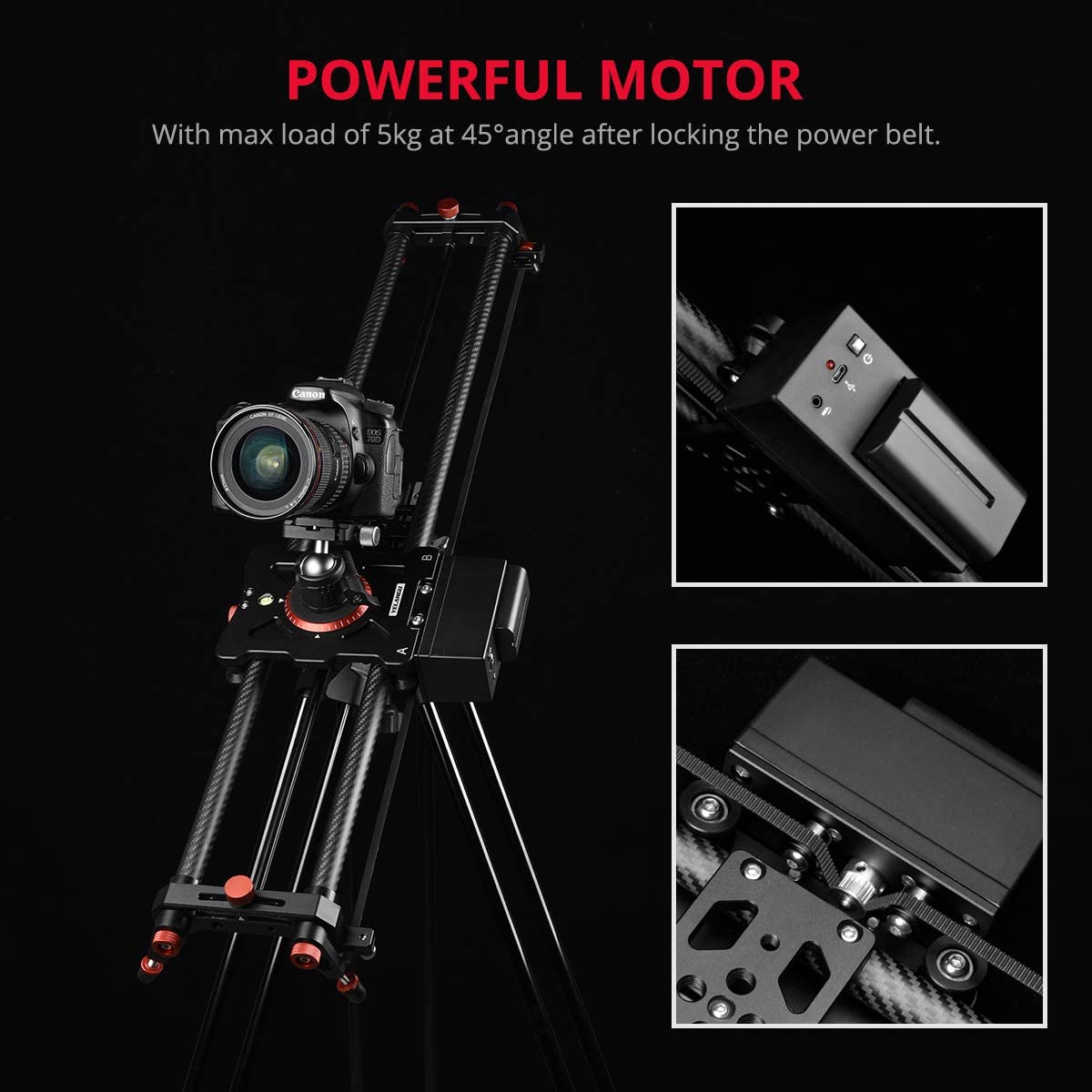 Penggeser Kamera Elektrik Prof - Camera Slider Rail ulasan dan harga
