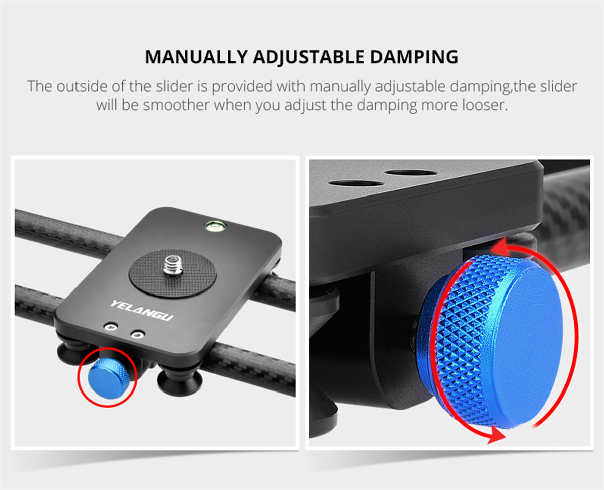 YELANGU Slider trek kamera ser - Camera Slider Rail ulasan dan harga